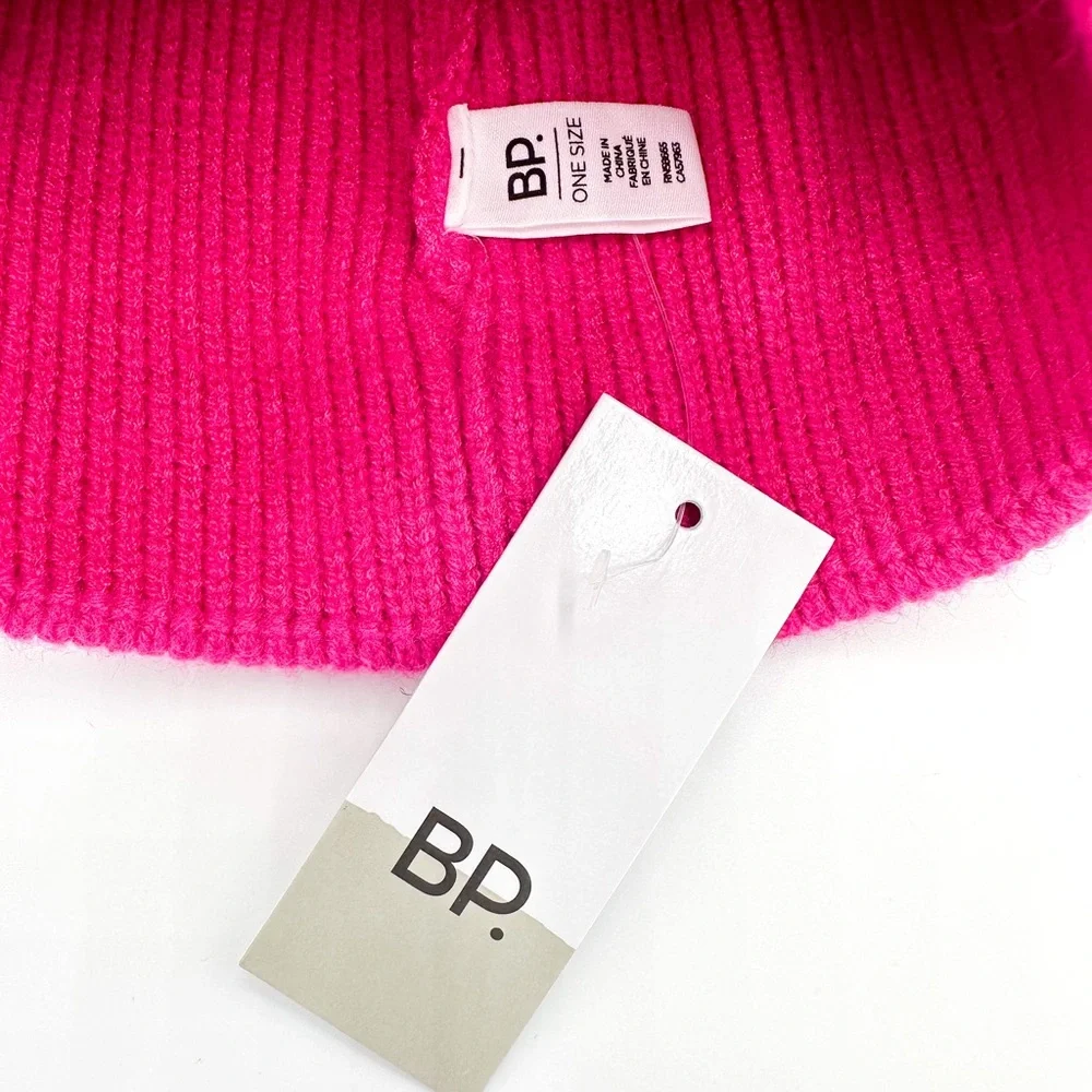 BP Pink & Gold Trim Winter Hat